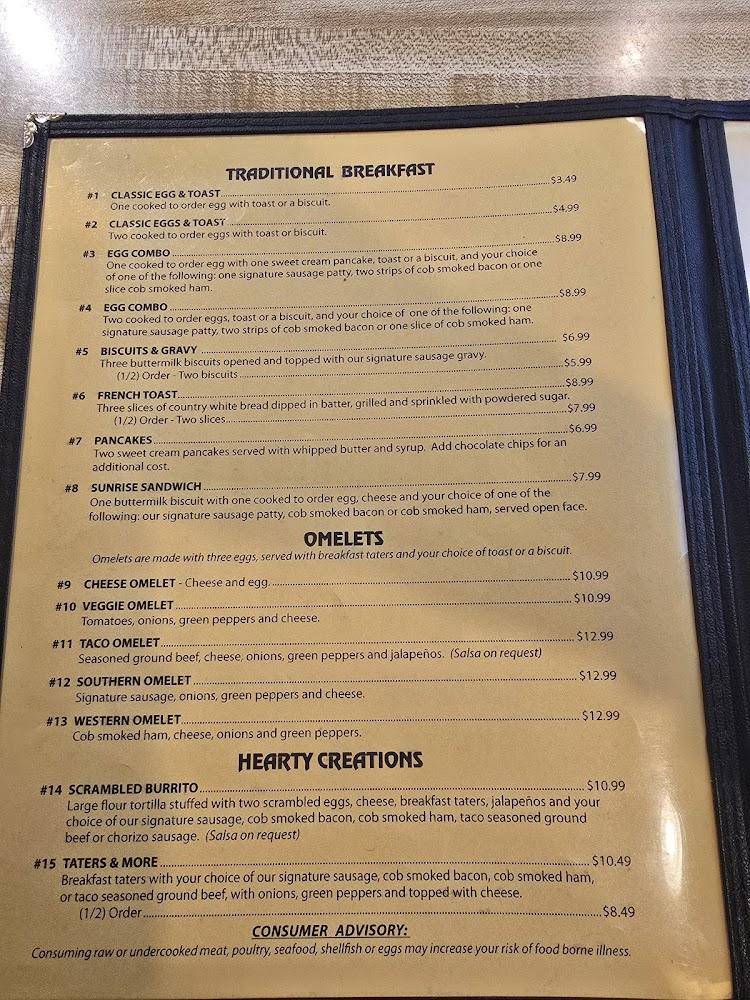 Scrambled Sam's Menu image 1